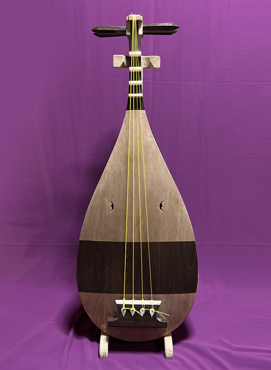 アジアの楽器図鑑 楽琵琶(がくびわ)・手作りレプリカ【雅楽器 雅楽用品