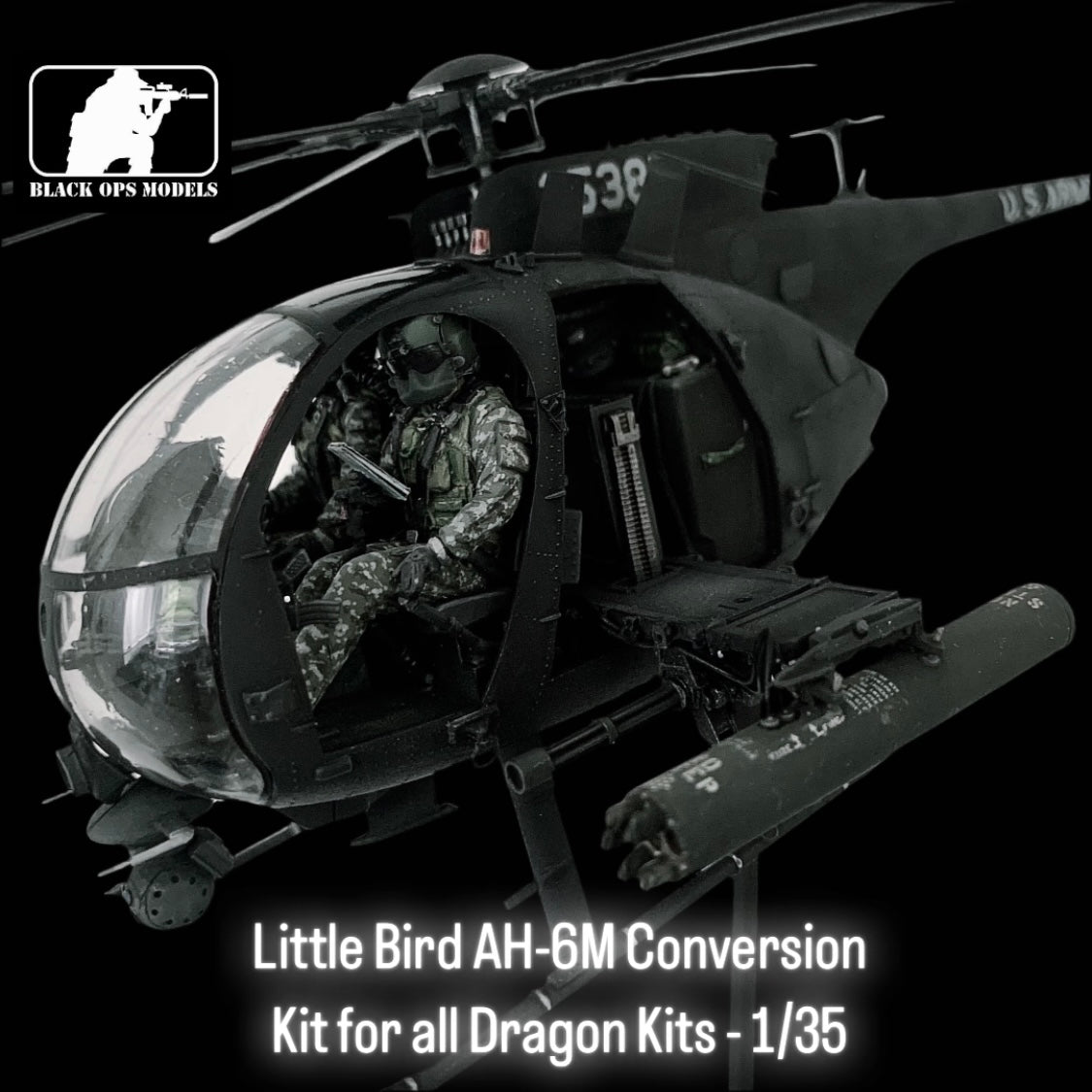 Black Ops 1/35 Little Bird AH-6M Conversion Kit for 1/35 for all