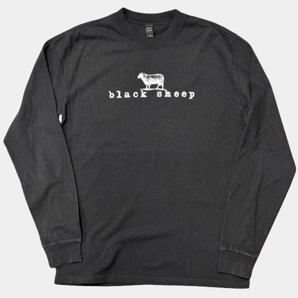 Black Sheep OG Logo Heavy Weight Faded Long Sleeve Tee Vintage