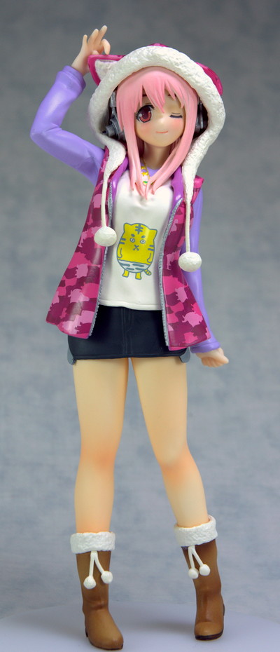 サール】すーぱーそに子 虎パーカー フィギュア ピンク TAITO すーぱーそ