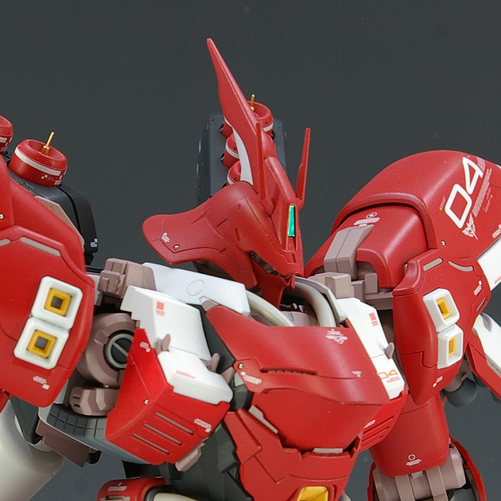 ガンプラ 塗装済み完成品 MGサザビーVer.Ka 徹底修正改造 ミキシング