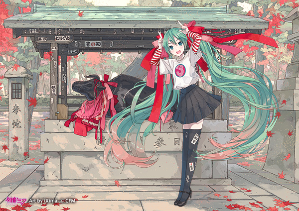 初音ミク北野天満宮KNF2019クリアファイル 森倉円ver. KNFイラスト展