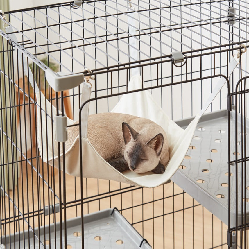 キャットケージ LIFELEX 出入り簡単ドア付き キャットケージ: ペット