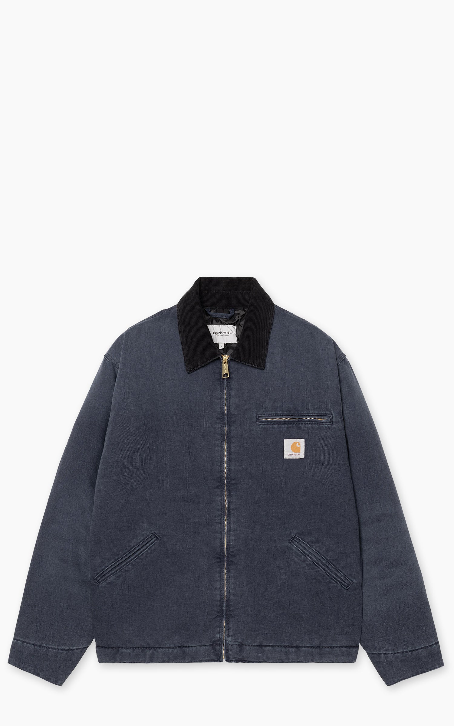 Carhartt WIP OG Detroit Jacket Dearborn Canvas Stone Dark Navy/Black