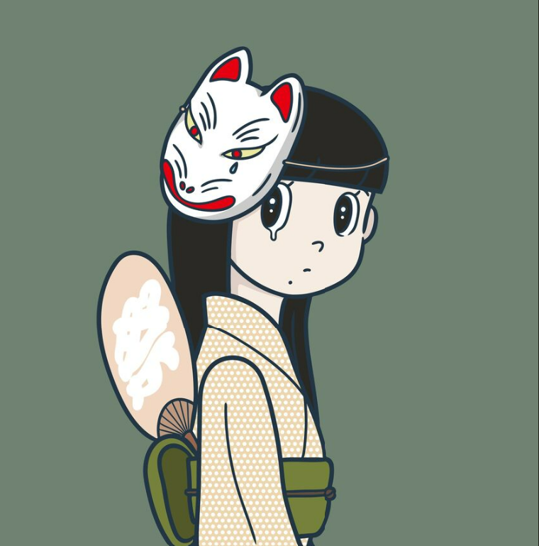 ハシヅメユウヤ橋爪悠也キャンバスジークレー真作kyne 現代アート