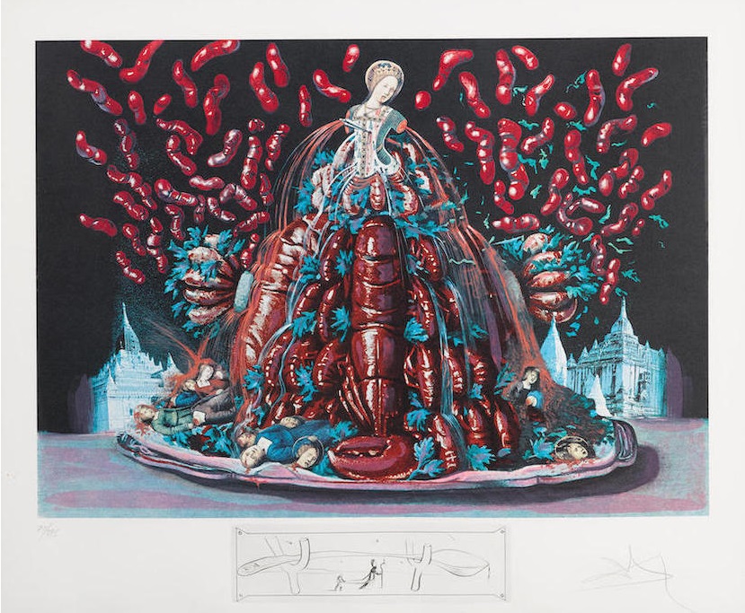 サルバドール・ダリ フォトリトグラフ,ドライポイント サイン 限定