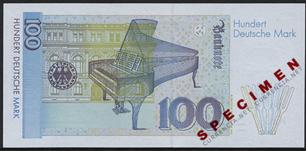 旧紙幣 西ドイツ 100マルク クララ・シューマン 1枚 ドイツ 100マルク