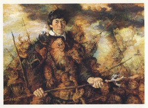 牧野邦夫 素描、真作保証、松坂屋出品作 牧野邦夫 素描、真作保証