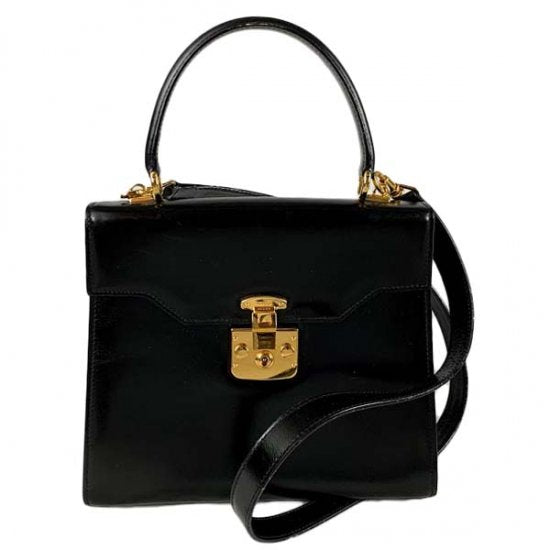 GUCCI グッチ レディロック ケリー型 レザー 2wayバッグ