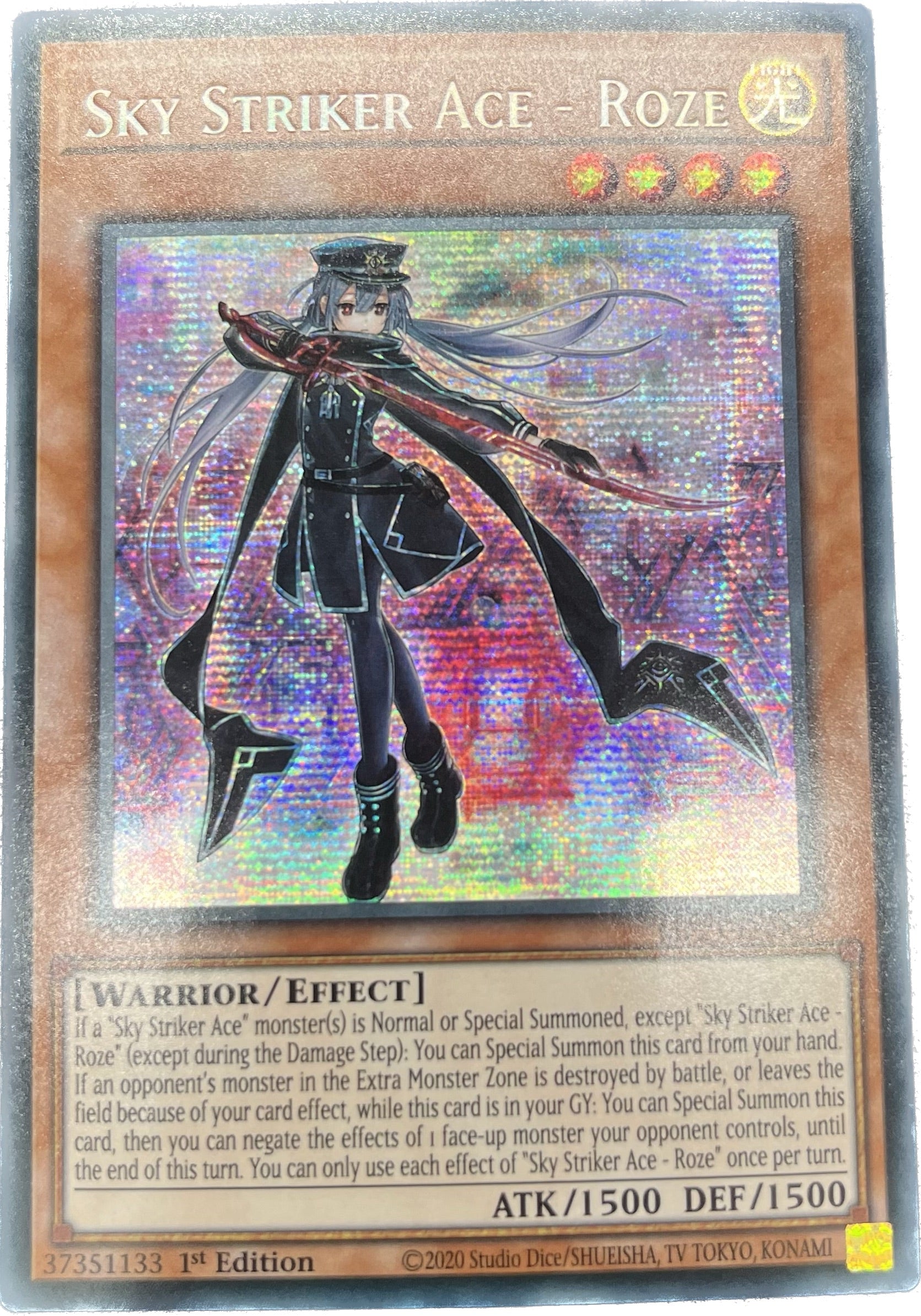 遊戯王 アジア版 閃刀姫ーロゼ 20thシークレット PSA9 遊戯王 アジア版