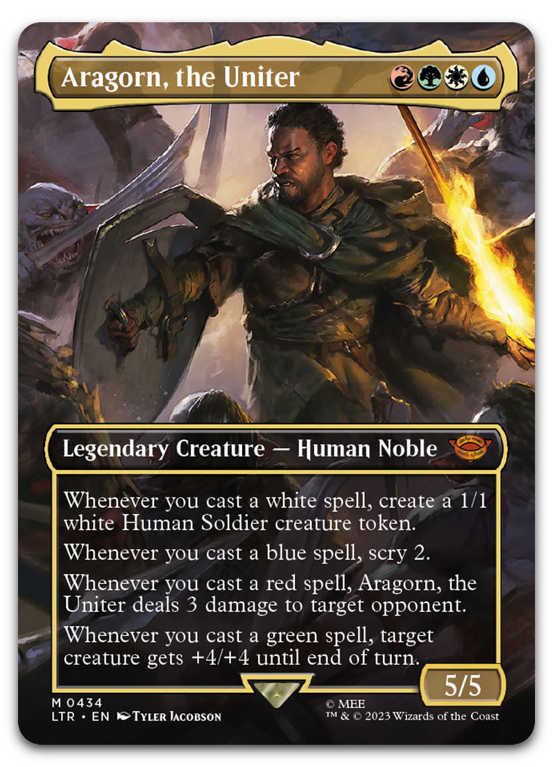 Aragorn, the Uniter (Borderless) (Universes Beyond: The Lord of