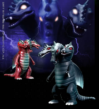 新品未開封】マスダヤ ハイパーホビー誌上限定版ソフビ☆三つ首竜