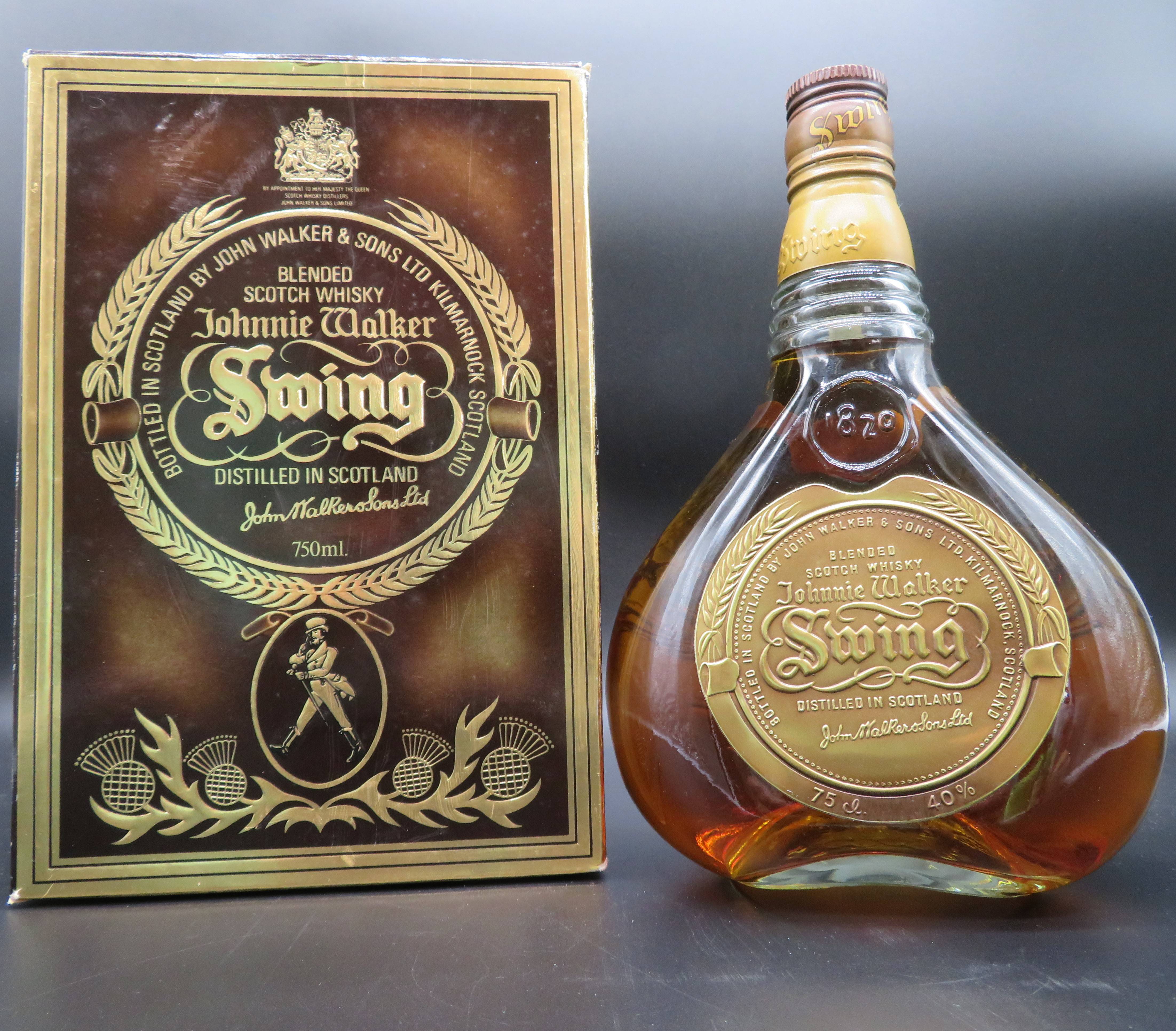 Johnnie Walker Swing 1980s with presentation box.