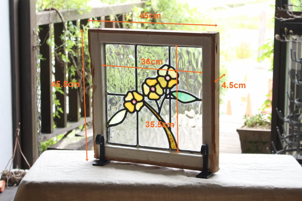 ジャン・ハガラ ステンドグラス 少女とお人形 ブルック グラス