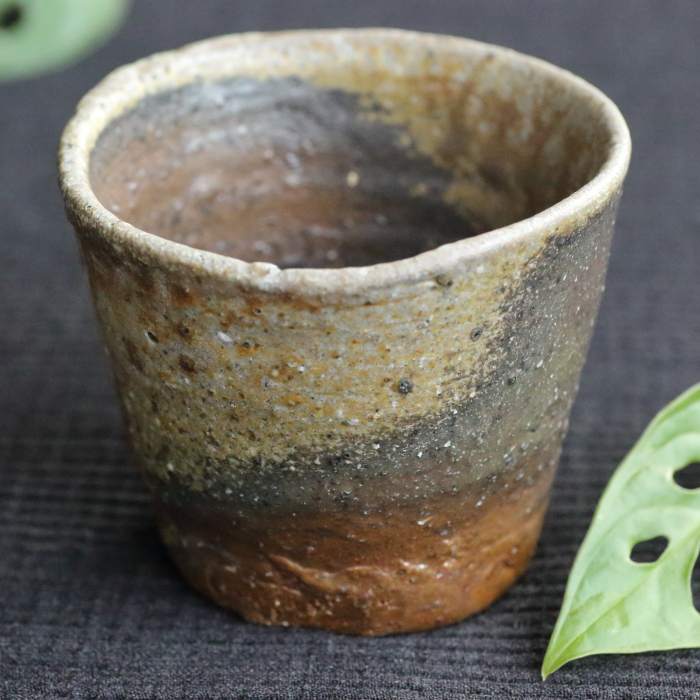 森本良信 備前焼 湯呑 蕎麦猪口 満容量190ml 小鉢