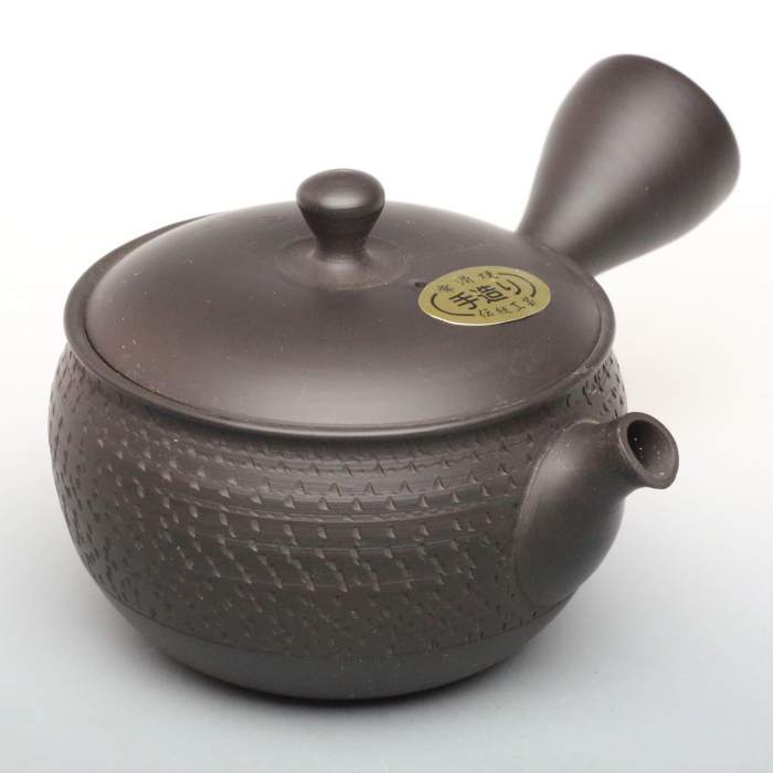 常滑名工 梅原宗弘 常滑焼 竹紋 横手 急須 茶注 煎茶道具 煎茶器