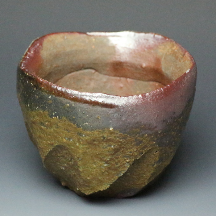 原田拾六 備前ぐいのみ 備前焼酒器 酒盃 薪窯焼成酒呑み 火襷 共箱