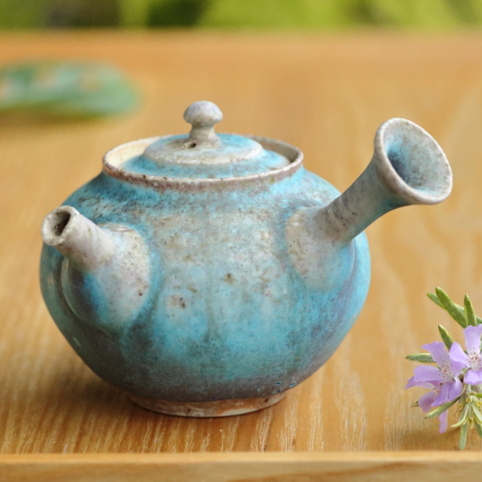 煎茶道具 常滑焼 山田常山造 朱泥 茶器揃 共箱 L R4613 三代