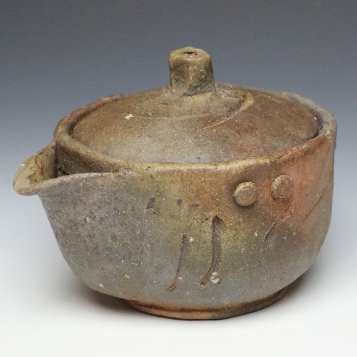 森風来 備前焼 手造り宝瓶 用心箱合布 霊芝摘み 煎茶道具 煎茶器 食器