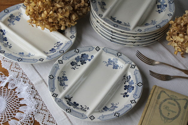 3枚あり！リュネビル窯の素敵なアスパラガスプレート（皿） フランス