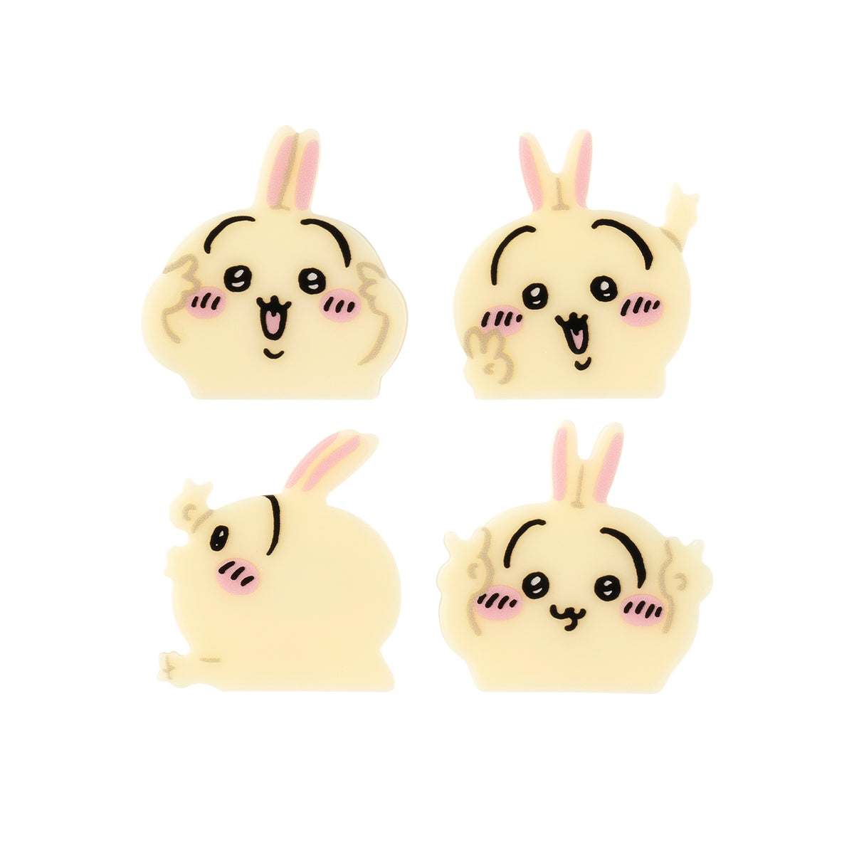 ちいかわ 4個セットアクリルバッジ（ピースなうさぎ） | ちいかわ
