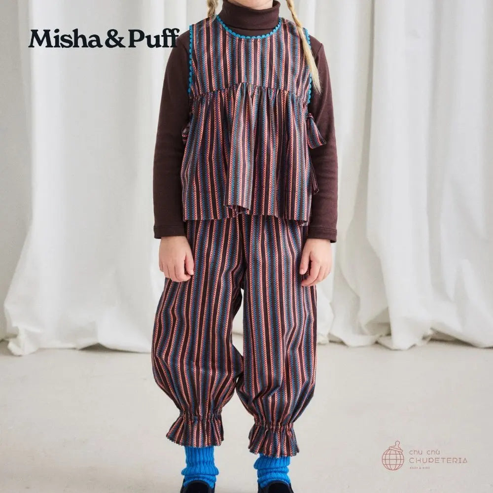 Misha&Puff】Zuzu Pant -Raisin Vaquero Stripe (25AW) – chu chu