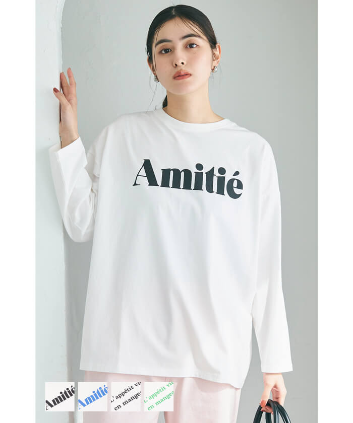 ビッグシルエットアソートプリントロングTシャツ レディース メール便