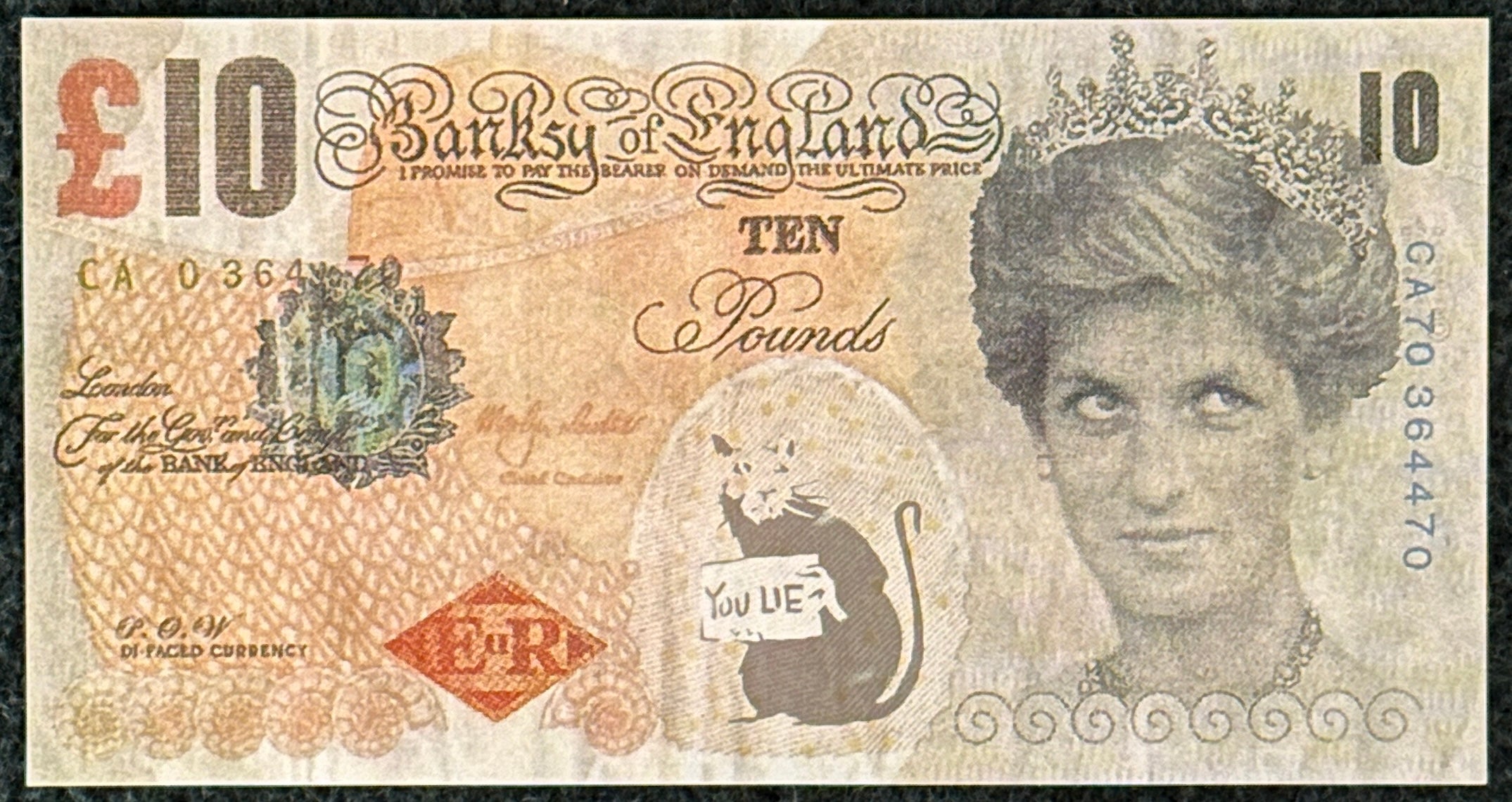 BANKSY バンクシー Di-Faced Tenner 10ポンド ダイアナ妃 BANKSY DI