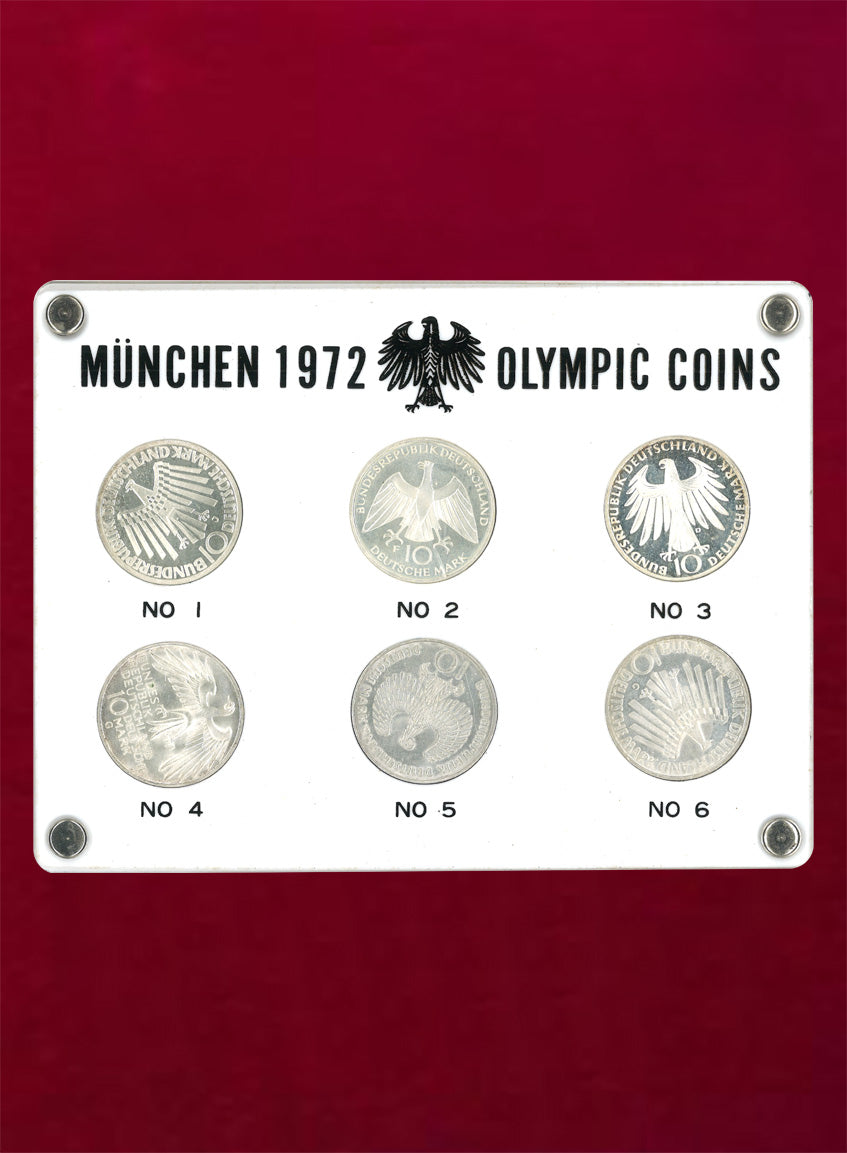 West Germany] Munich Olympic Games commemorative silver coin set