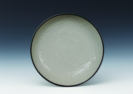 宋時代 白磁 刻龍 鳳 宋時代 白磁 刻龍 鳳 （北宋 宋 定窯