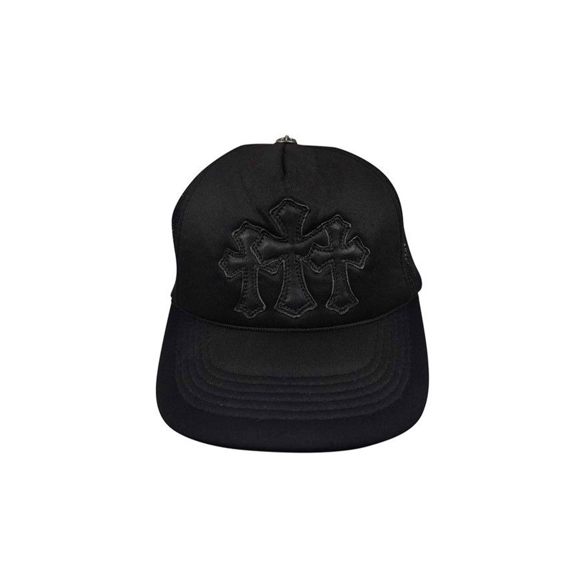 Chrome Hearts Triple Cross Cemetery Trucker Hat Black – Common Hype