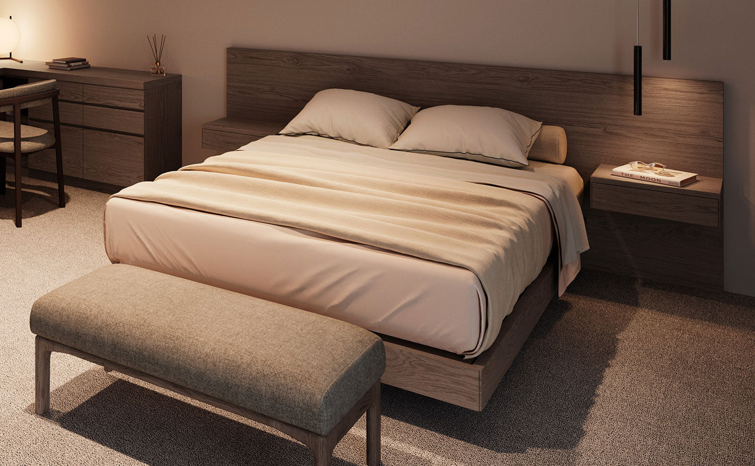 カンディハウス ストライプ ベッドルーム チェストDR-47