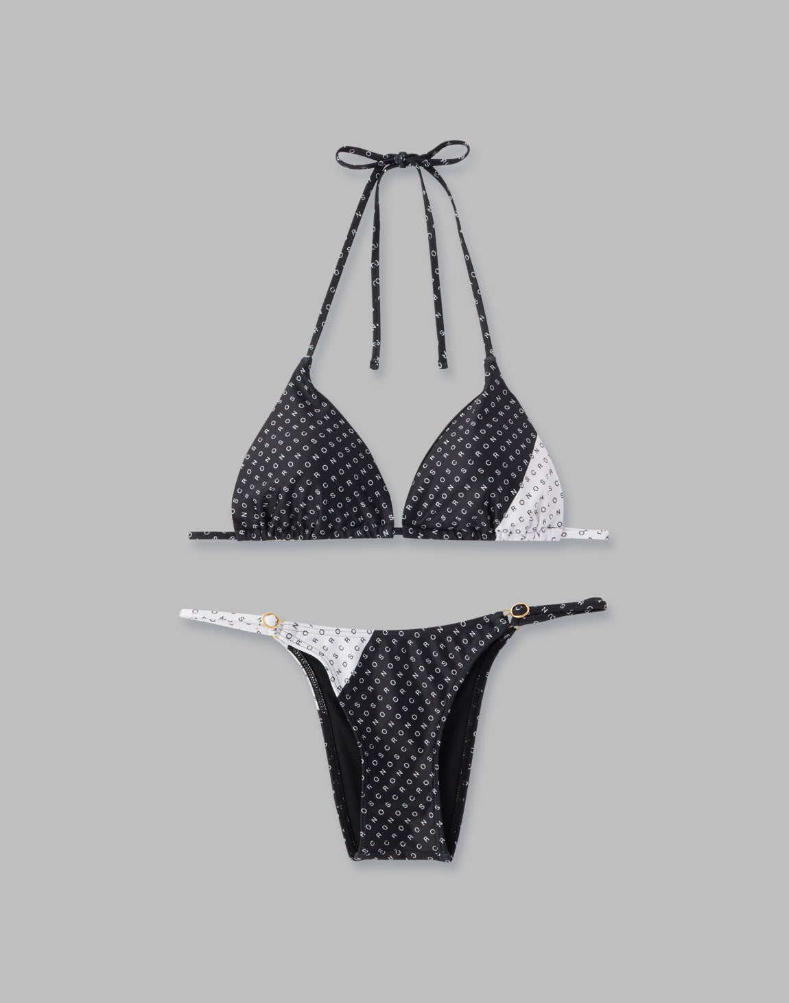 CRONOS WOMEN MONOGRAM BIKINI【BLACK】