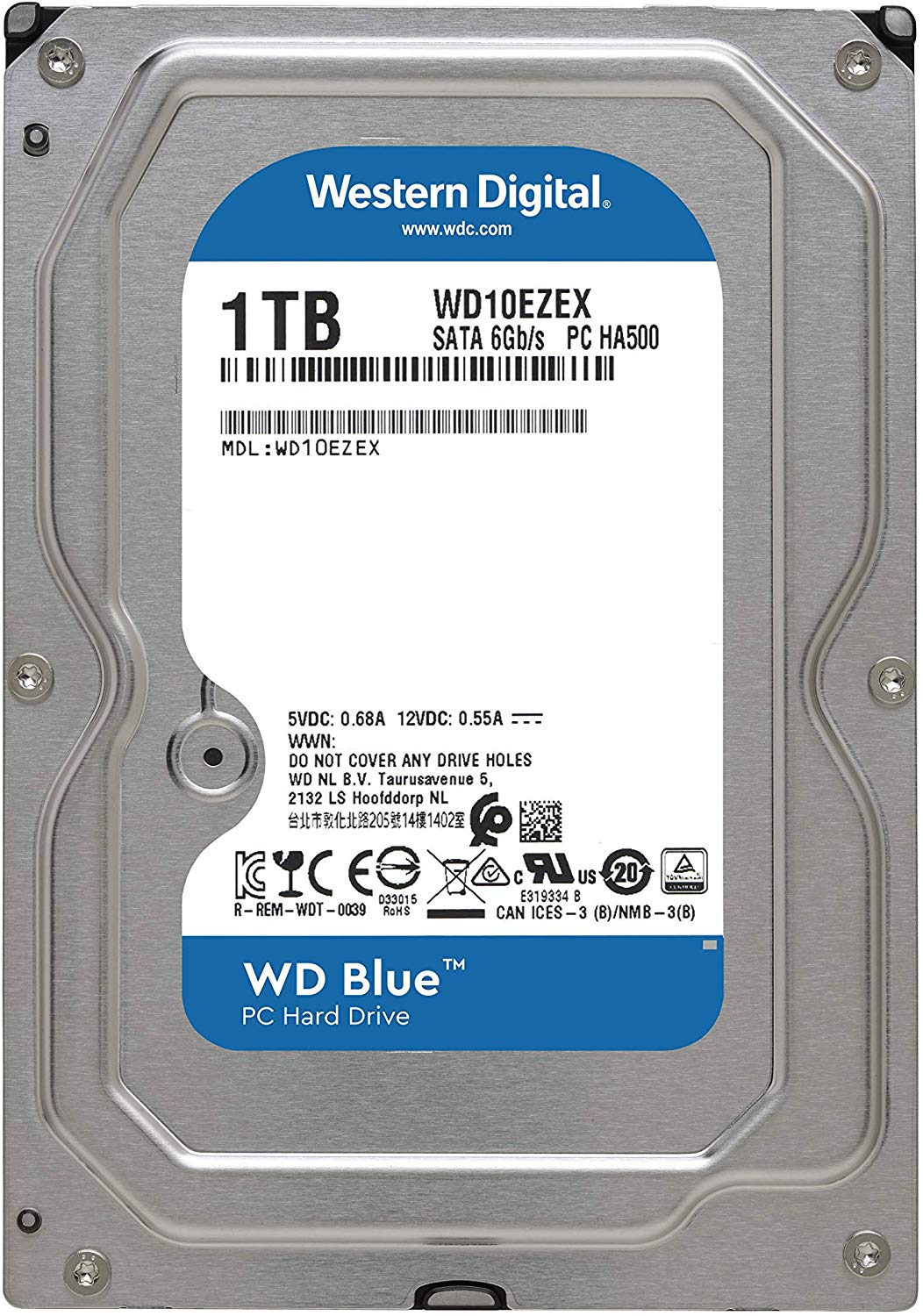 Western Digital WD Blue 1TB 64MB Hard Drive WD10EZEX – DynaQuest PC