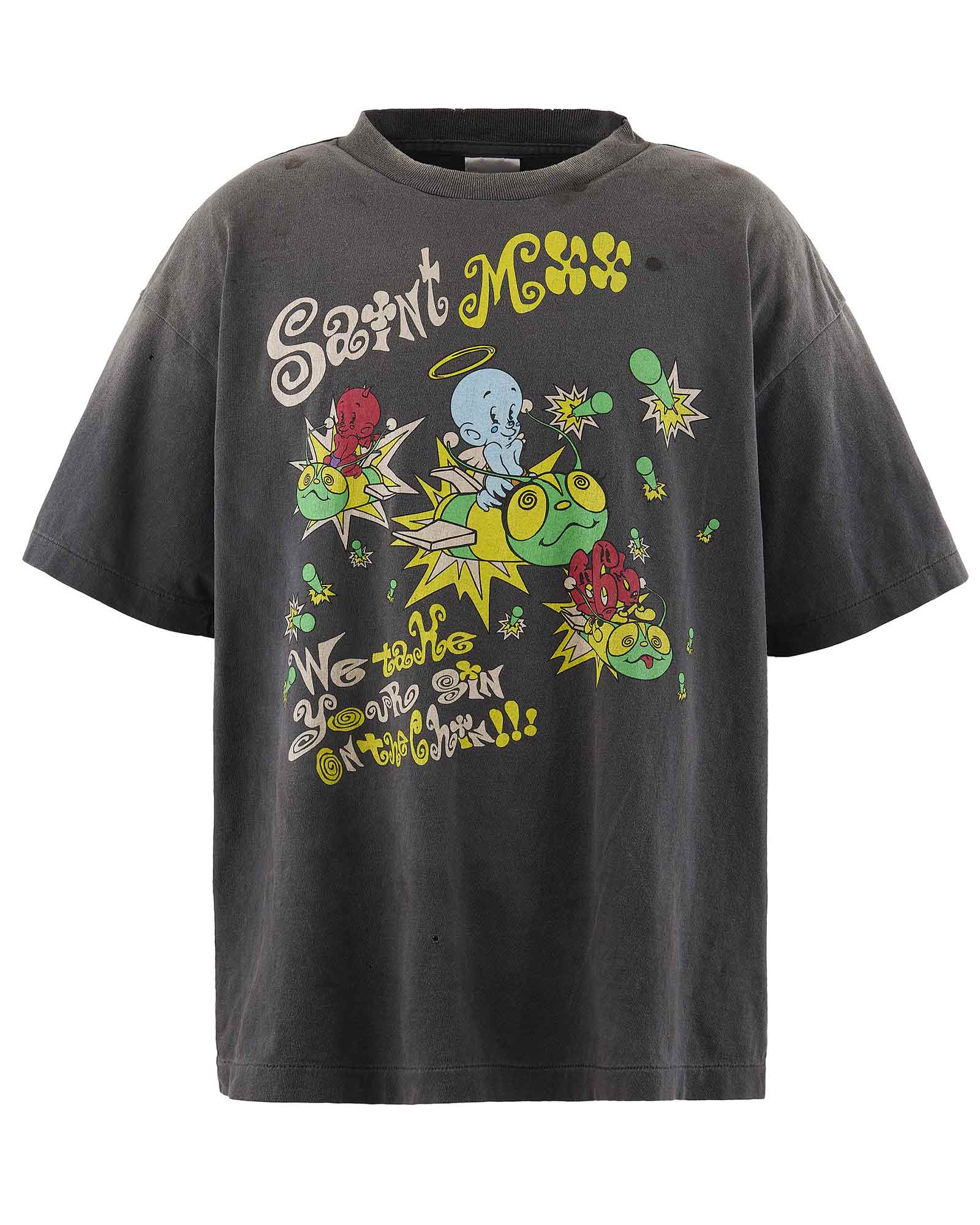 SAINT M×××××× (セントマイケル) SS25 SS TEE/SAINT MX6 / BLACK