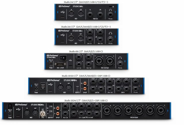 PreSonus、次世代標準規格USB Type-Cを採用したオーディオ