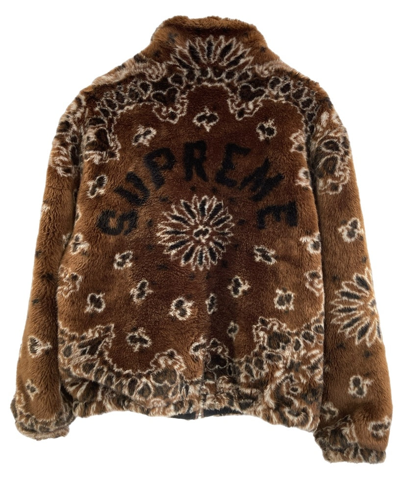 シュプリーム SUPREME Bandana Faux Fur Bomber Jacket ペイズリー