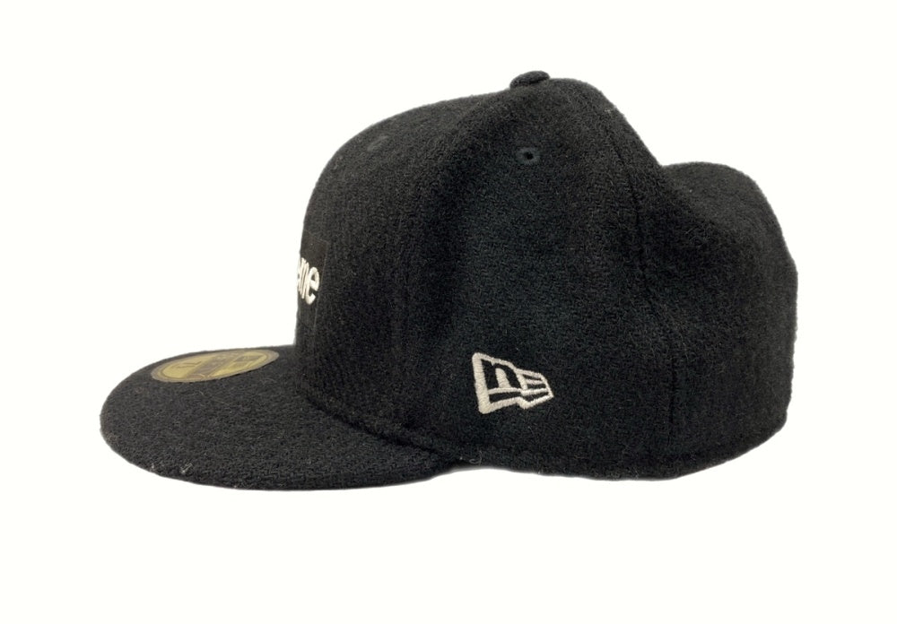 Supreme ツイードキャップ 黒革ベルト