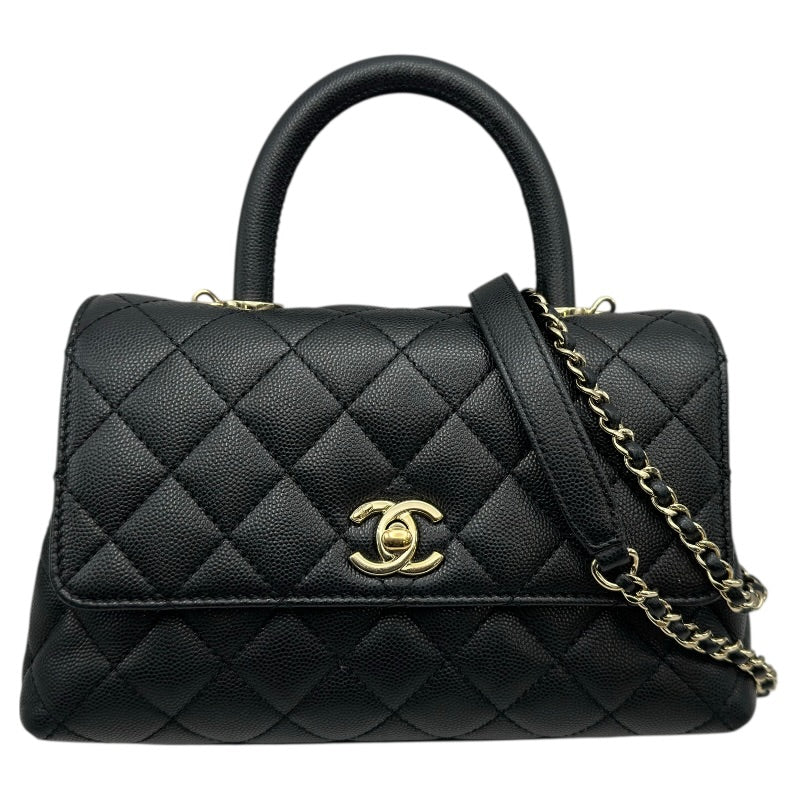 シャネル CHANEL ココハンドル XS A92990 ブラック シャンパンゴールド