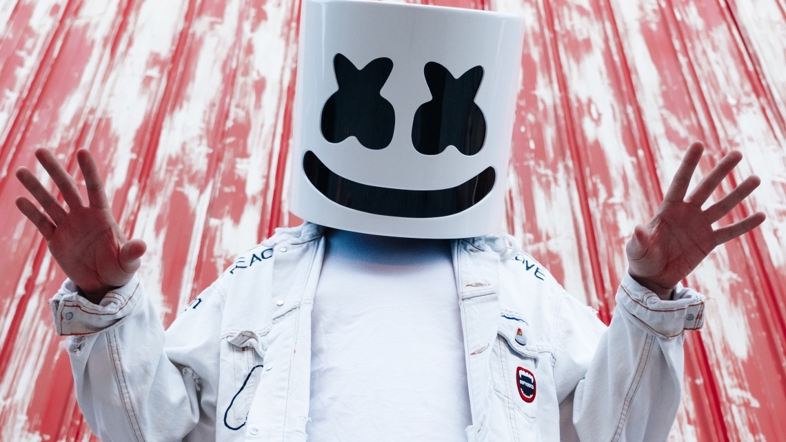 2つ マシュメロ edm marshmello コスプレ ハロウィン マスク 2つ