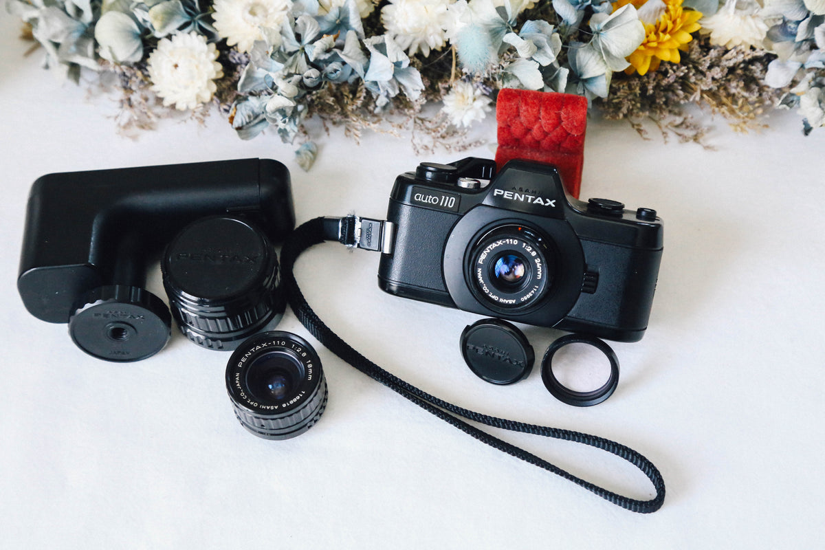 📸 PENTAX Auto110 レンズ3本付きセット❗️ 110フィルム対応・超小型