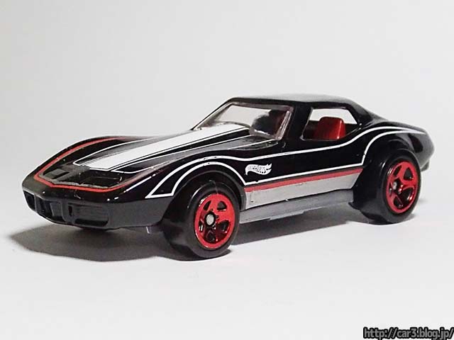 ホットウィール コルベットスティングレー台紙右上曲がり ホット