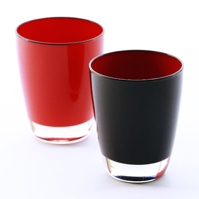漆塗りフリーグラス（朱・黒）