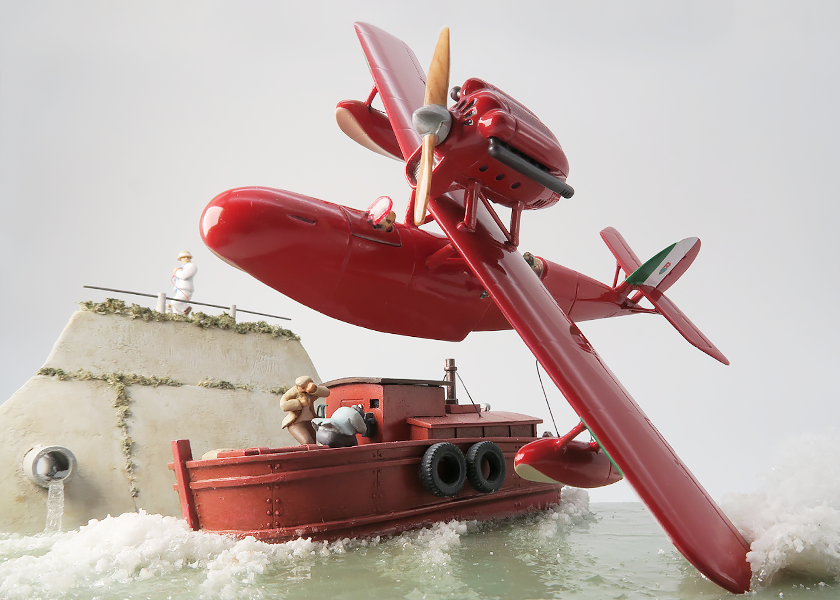 紅の豚サボイアジオラマです。 紅の豚 サボイアS-21 飛行艇
