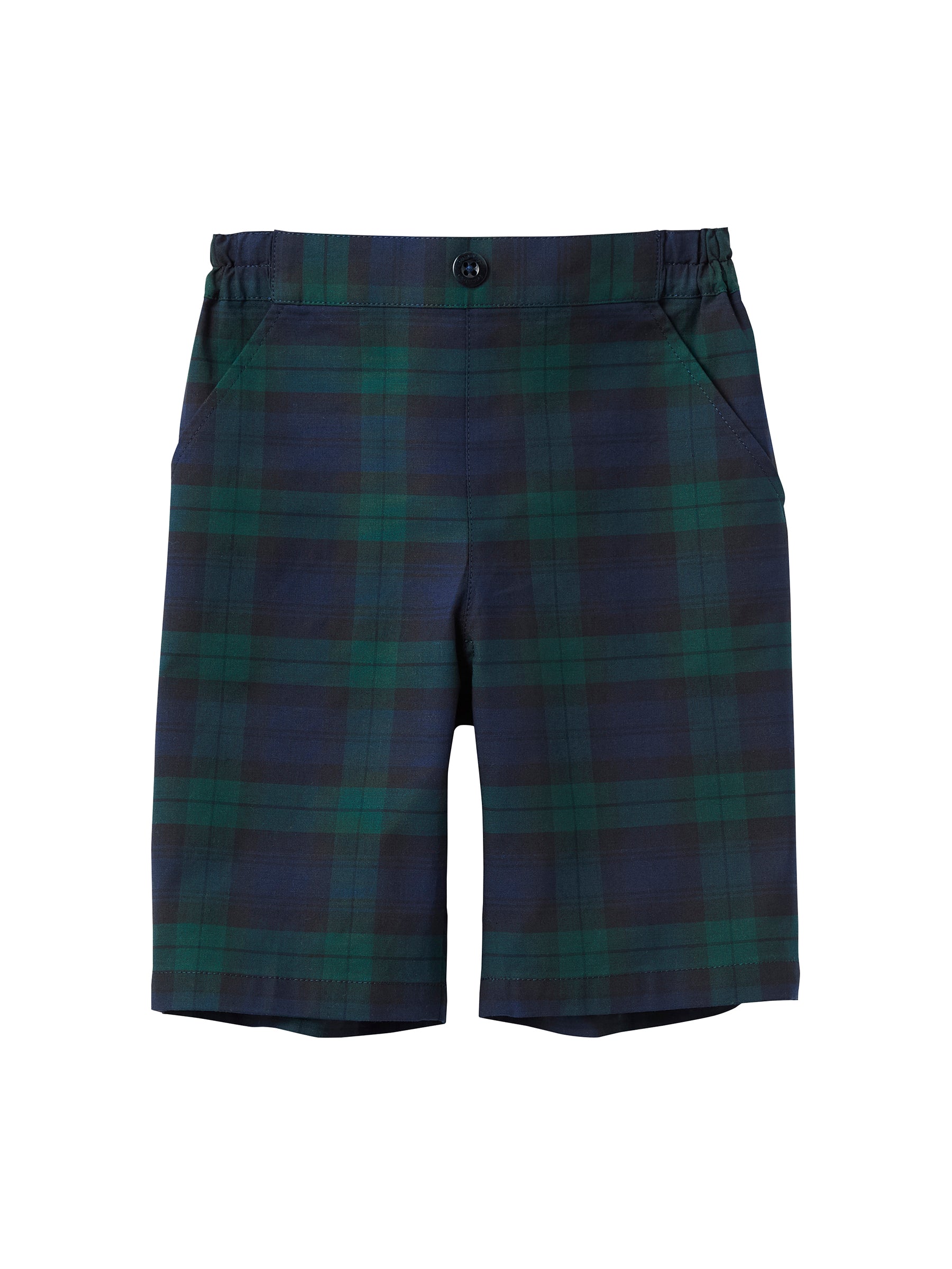 ファミリア 現行品 チェック ロングパンツ ネイビー グリーン プルオン