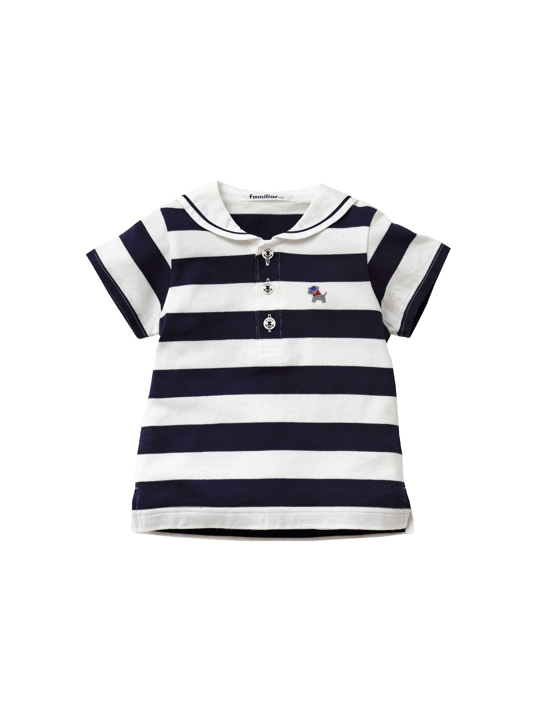 Familiar ファミリア ストライプ Tシャツ ファミリア】ストライプ
