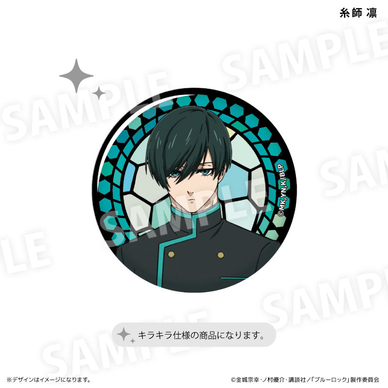 ブルーロック ジュエリー 缶バッジ 糸師凛 36個セット ステンドグラス