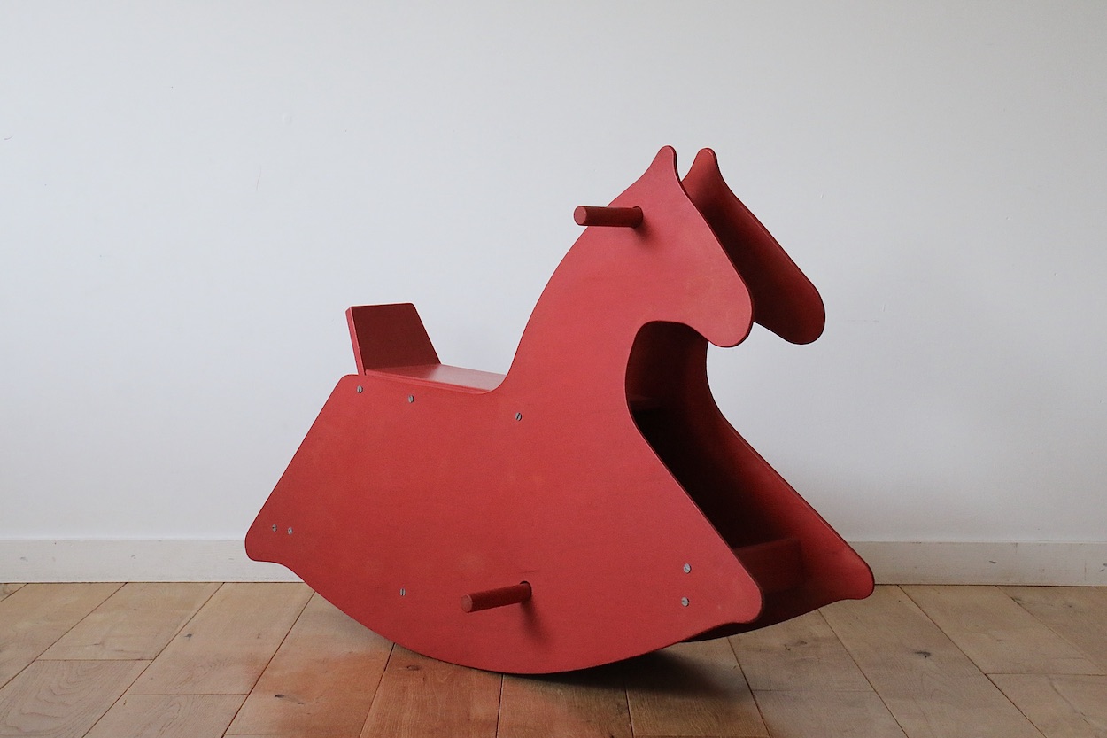 60's Switzerland Plywood Rocking Horse ロッキングホース 木馬
