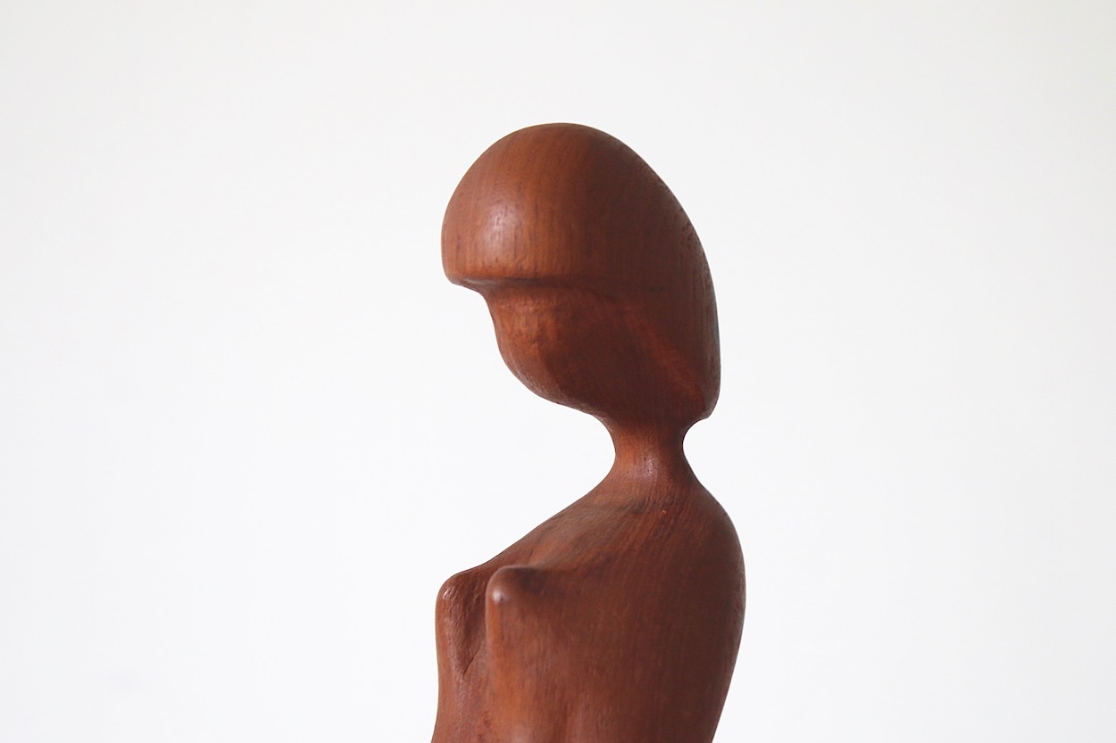 60's Arne Basse Teak Wood Sculptureアルネ・バッセ チーク スカルプ
