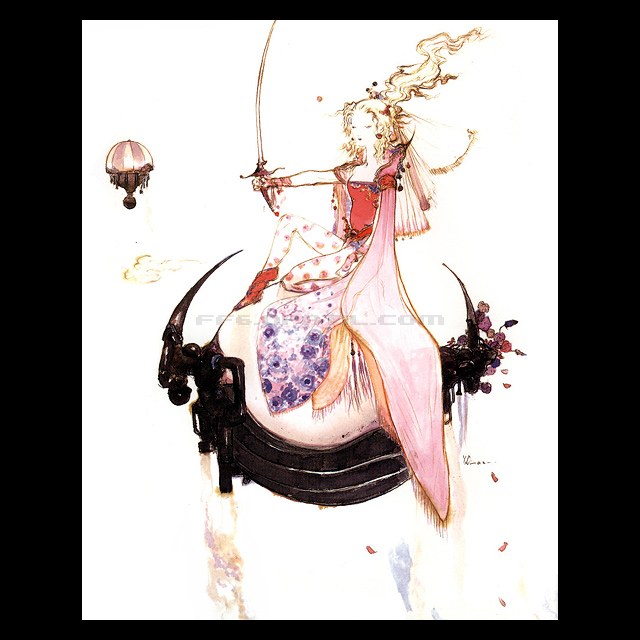 天野喜孝 アクリルプレート ファイナルファンタジーⅥ 街 テ